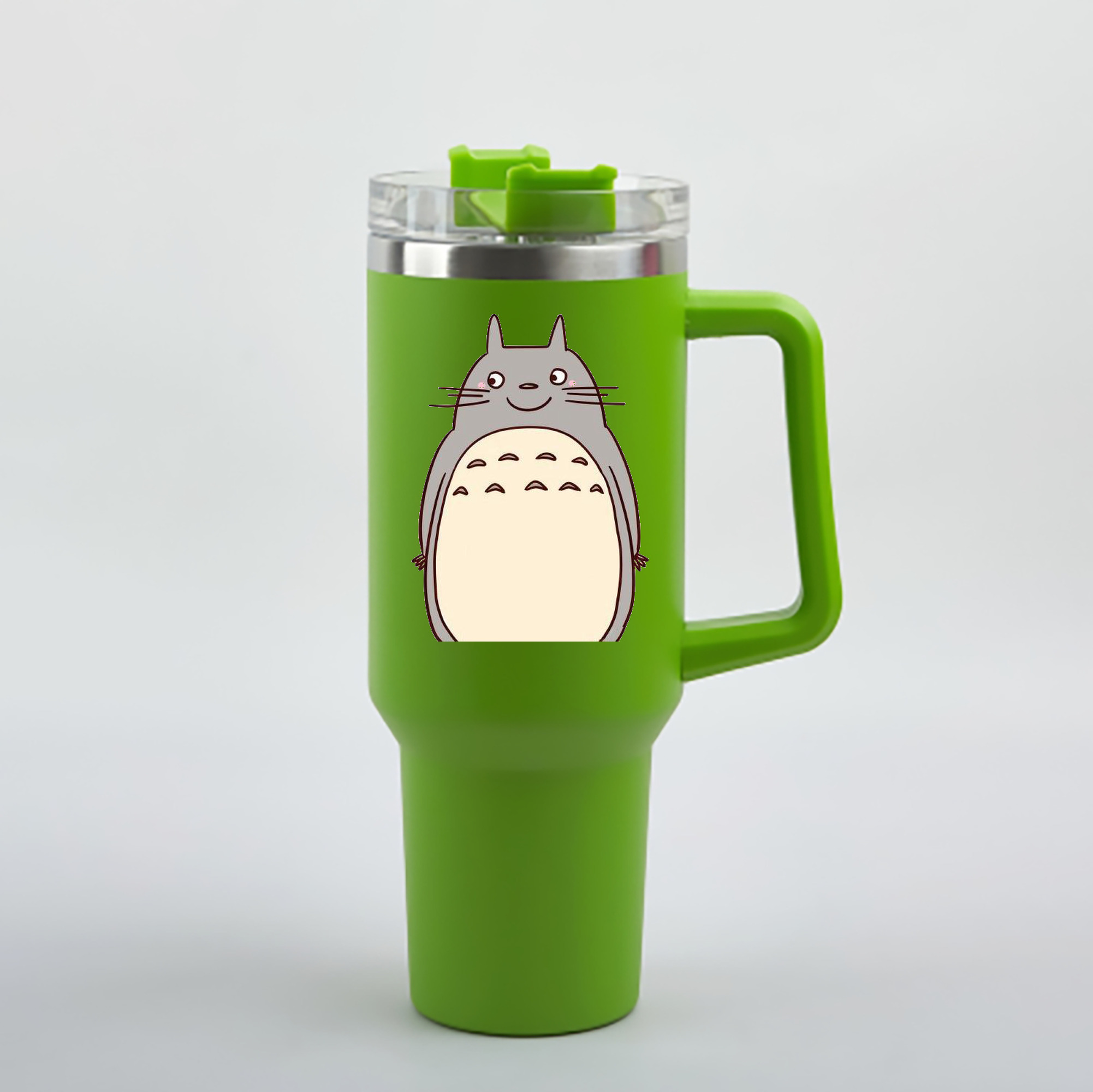 （画像用） となりのトトロ 草壁メイ 草壁サツキ My Neighbor Totoro Satsuki Kusakabe Mei Kusakabe 1200mL車用タンブラー - クリスタルステッカー（プラスチックストロー付き）